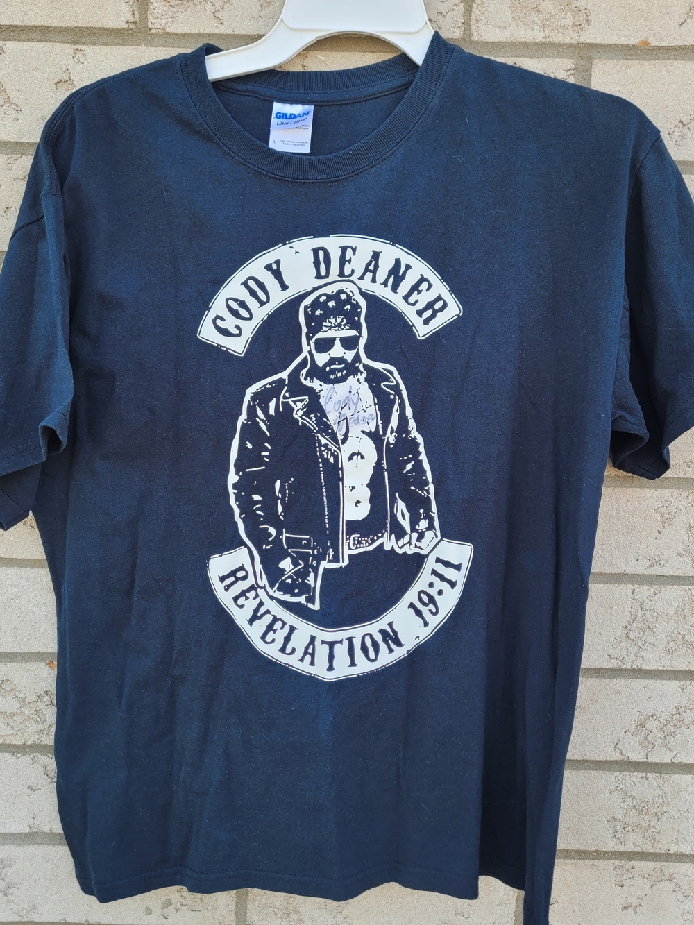Cody Deaner Autographed Wrestling T Shirt Signed Indie Wrestler Gildan Mens M - Picture 3 of 7